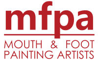 Mouth & Foot Painting Artists Logo