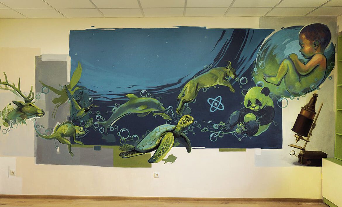 Aquatic Wall Mural- Simeon Veliki Private School